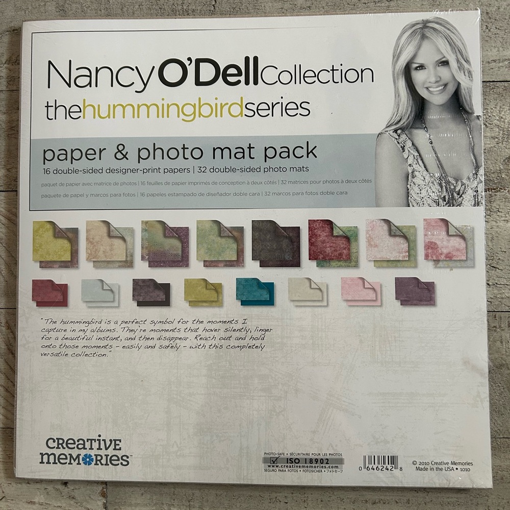 Creative Memories Hummingbird Series Paper & Photo Mat Pack - Multicolor
